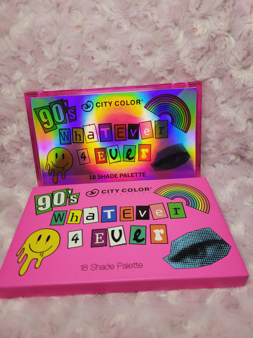 City Color "90's WhAtEvEr 4 EvEr" – Paleta de 18 Sombras